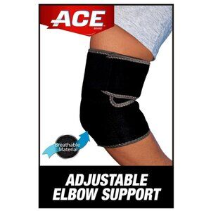 Ace Elbow Support One Size Pull On Sleeve Left or Right Elbow, Black 207249 💸